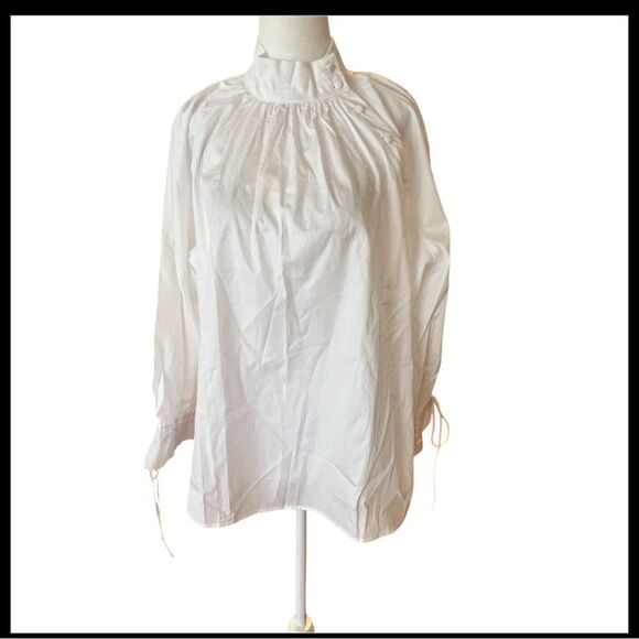 NWT Harshmans white Bianca blouse woman's size small - Picture 7 of 16